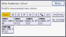 Εικόνα οθόνης πίνακα χειρισμού