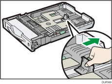 Ilustración de la bandeja de alimentación de papel