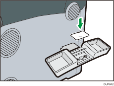 Ilustración de la parte derecha de la máquina