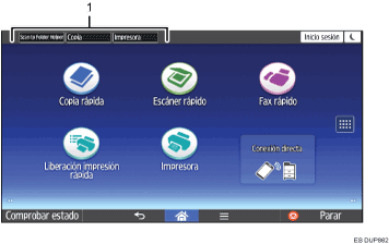 Ilustración de cambio de modos