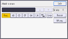 Ilustración de la pantalla del panel de mandos