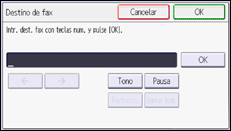 Ilustración de la pantalla del panel de mandos