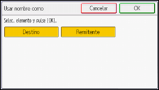 Ilustración de la pantalla del panel de mandos
