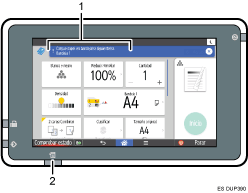 Ilustración del panel de mandos, ilustración con llamadas numeradas
