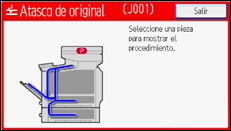 Ilustración de la pantalla del panel de mandos