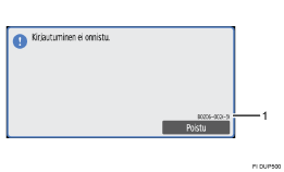 Käyttöpaneelin numeroitu näyttö