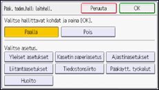 Käyttöpaneelin näyttö