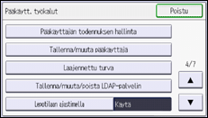 Käyttöpaneelin näyttö