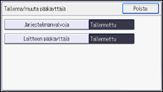 Käyttöpaneelin näyttö
