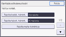 Käyttöpaneelin näyttö