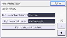 Käyttöpaneelin näyttö