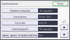 Käyttöpaneelin näyttö
