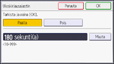 Käyttöpaneelin näyttö
