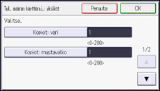 Käyttöpaneelin näyttö