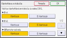 Käyttöpaneelin näyttö
