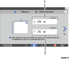 Käyttöpaneelin näyttö