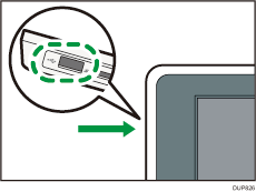 Illustration du logement pour supports