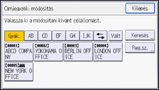 A kezelőpanel ismertetése