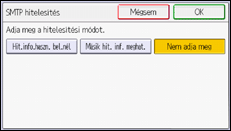 A kezelőpanel ismertetése