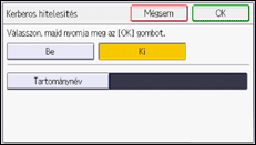 A kezelőpanel ismertetése