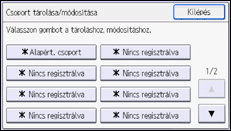 A kezelőpanel ismertetése