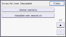 A kezelőpanel ismertetése