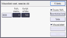 A kezelőpanel ismertetése
