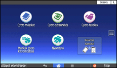 A kezelőpanel ismertetése