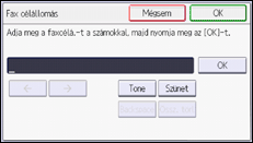 A kezelőpanel ismertetése