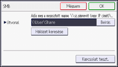 A kezelőpanel ismertetése