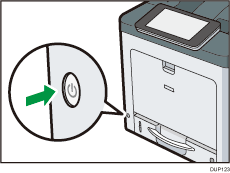 Illustrazione dell'interruttore di alimentazione principale