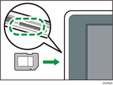 Illustrazione dello slot per supporti