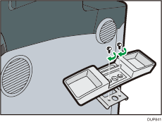 Illustrazione del lato destro della macchina