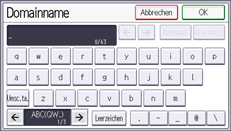 Illustrazione della schermata sul pannello di controllo
