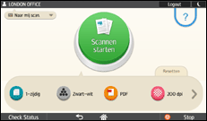 Afbeelding van bedieningspaneel