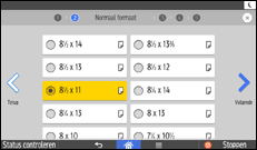 Afbeelding van bedieningspaneel