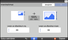 Afbeelding van bedieningspaneel