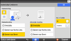 Afbeelding van bedieningspaneel