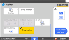 Afbeelding van bedieningspaneel