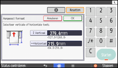 Afbeelding van bedieningspaneel