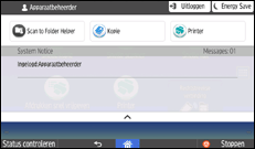 Afbeelding van bedieningspaneel