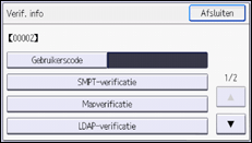 Afbeelding van bedieningspaneel