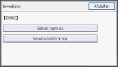 Afbeelding van bedieningspaneel