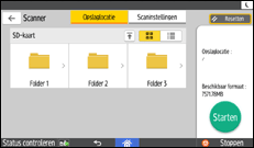 Afbeelding van bedieningspaneel