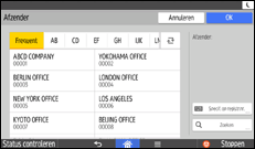 Afbeelding van het bedieningspaneel 