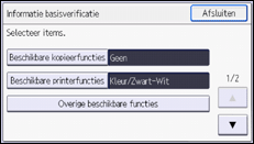 Afbeelding van bedieningspaneel