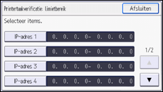 Afbeelding van bedieningspaneel