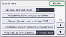 Afbeelding van bedieningspaneel