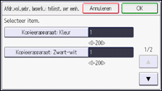 Afbeelding van bedieningspaneel