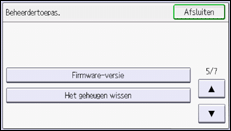 Afbeelding van bedieningspaneel